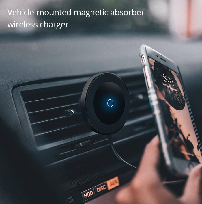 Magnetic Car Mount with Wireless Charging