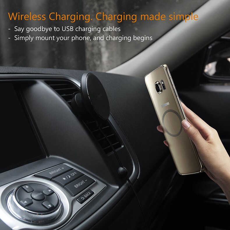 Magnetic Wireless Charging Car Phone Mount