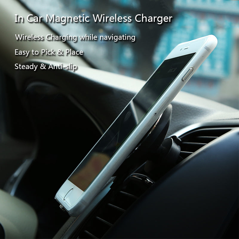 Magnetic Wireless Car Charger for iPhone